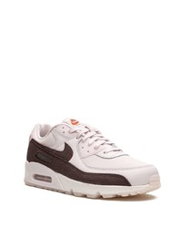 Baskets basses en cuir roses Nike