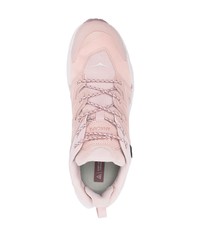 Baskets basses en cuir roses Hoka One One