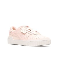 Baskets basses en cuir roses Puma