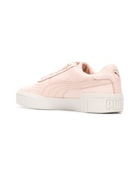 Baskets basses en cuir roses Puma