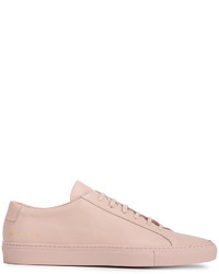 Baskets basses en cuir roses Common Projects