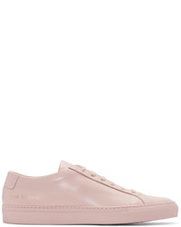 Baskets basses en cuir roses Common Projects
