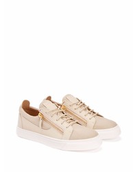 Baskets basses en cuir roses Giuseppe Zanotti