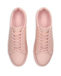 Baskets basses en cuir roses Kurt Geiger London