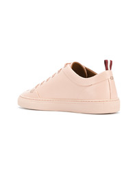 Baskets basses en cuir roses Bally