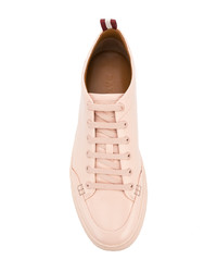 Baskets basses en cuir roses Bally