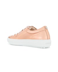 Baskets basses en cuir roses Marc Cain