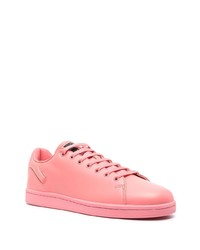 Baskets basses en cuir roses Raf Simons