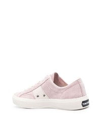 Baskets basses en cuir roses Tom Ford