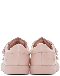 Baskets basses en cuir roses Common Projects