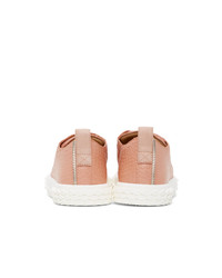 Baskets basses en cuir roses Giuseppe Zanotti