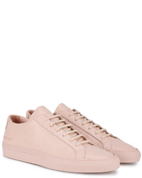 Baskets basses en cuir roses Common Projects