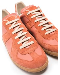 Baskets basses en cuir roses Maison Margiela