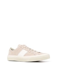 Baskets basses en cuir roses Tom Ford