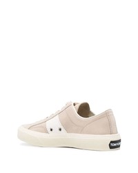 Baskets basses en cuir roses Tom Ford