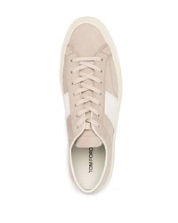 Baskets basses en cuir roses Tom Ford