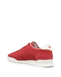 Baskets basses en cuir rouges PS Paul Smith