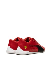 Baskets basses en cuir rouges Puma