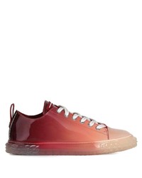 Baskets basses en cuir rouges Giuseppe Zanotti