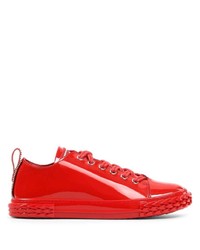 Baskets basses en cuir rouges Giuseppe Zanotti