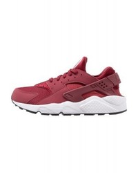 Baskets basses en cuir rouges Nike