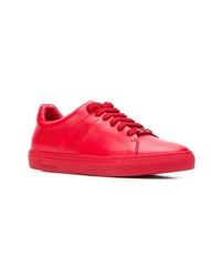 Baskets basses en cuir rouges Billionaire