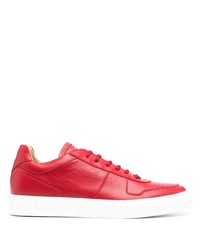 Baskets basses en cuir rouges Philipp Plein