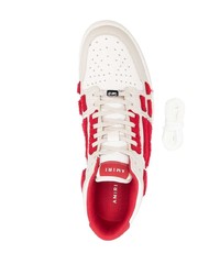 Baskets basses en cuir rouges Amiri