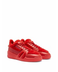 Baskets basses en cuir rouges Giuseppe Zanotti