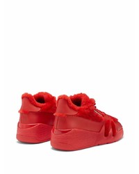 Baskets basses en cuir rouges Giuseppe Zanotti