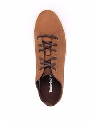 Baskets basses en cuir tabac Timberland