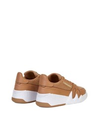 Baskets basses en cuir tabac Giuseppe Zanotti