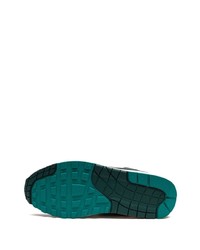 Baskets basses en cuir vert foncé Nike