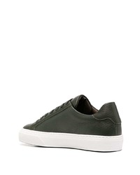 Baskets basses en cuir vert foncé Philipp Plein