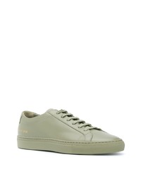 Baskets basses en cuir vert menthe Common Projects