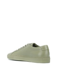 Baskets basses en cuir vert menthe Common Projects