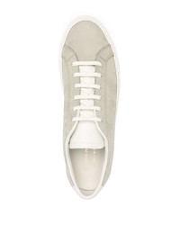 Baskets basses en cuir vert menthe Common Projects