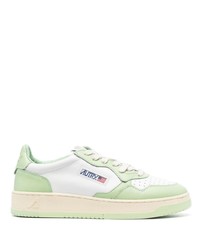 Baskets basses en cuir vert menthe AUTRY