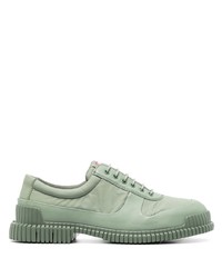 Baskets basses en cuir vert menthe Camper