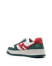 Baskets basses en cuir vert menthe Hogan