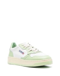 Baskets basses en cuir vert menthe AUTRY