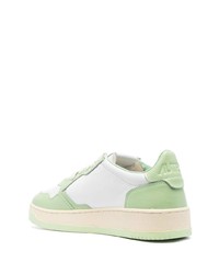 Baskets basses en cuir vert menthe AUTRY