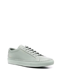 Baskets basses en cuir vert menthe Common Projects