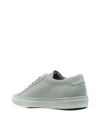 Baskets basses en cuir vert menthe Common Projects