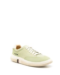 Baskets basses en cuir vert menthe OSKLEN