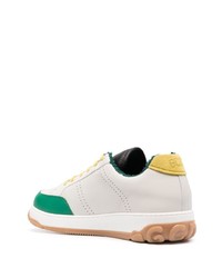 Baskets basses en cuir vert menthe Gcds