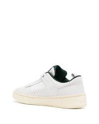 Baskets basses en cuir vert menthe Bally