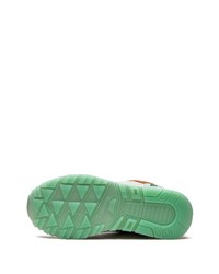 Baskets basses en cuir vert menthe Saucony