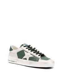 Baskets basses en cuir vert menthe Golden Goose