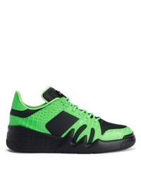 Baskets basses en cuir vertes Giuseppe Zanotti